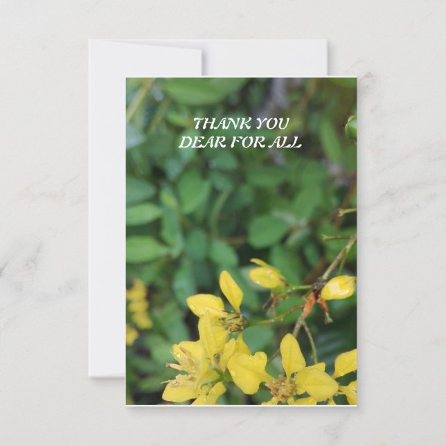 THANK YOU CARD FOR A DAUGHTER (Back)