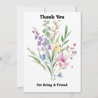 Thank You Card for a Good Friend. 