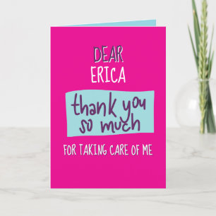 Thank You Card for Caregiver during Difficult Time