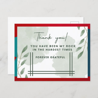 Thank you card for family and friends 