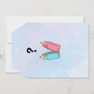 Thank You Card for Gender Reveal