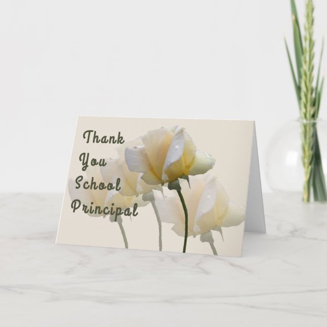 Thank You Card for School Principal (Front)