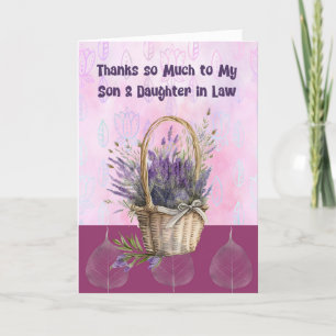 Thank You Card for Son & Daughter in Law