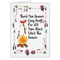 Thank You Card for Summer Camp Staff