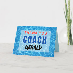 Thank You Card for Swim Coach