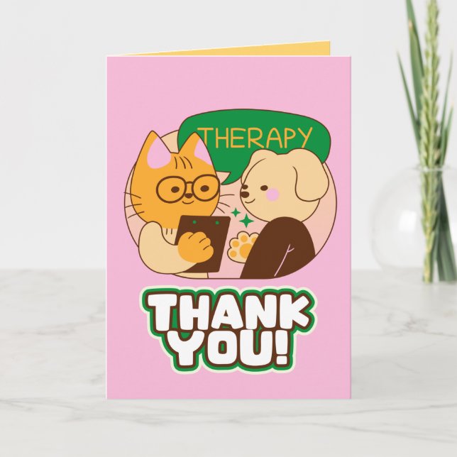 Thank You Card for Therapist (Front)