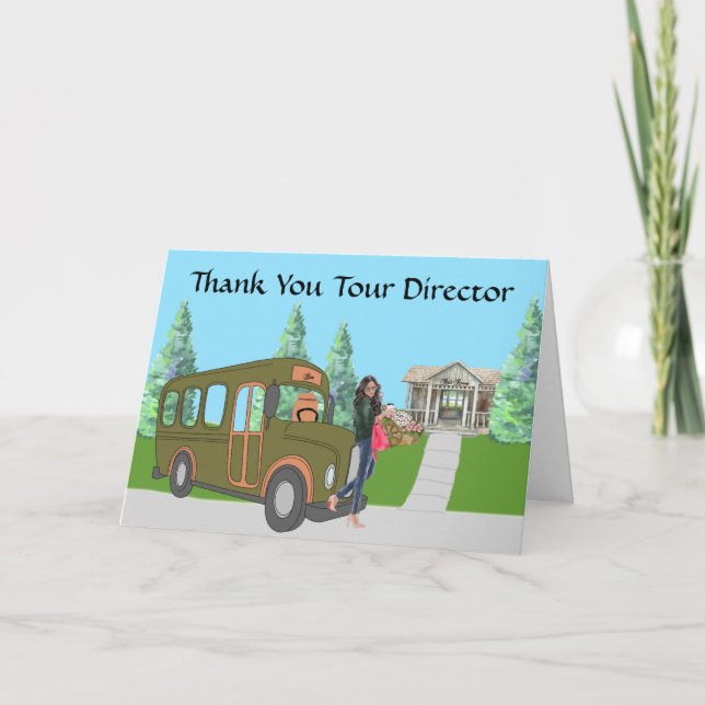 Thank You Card for Tour Director Bus & Scenic (Front)