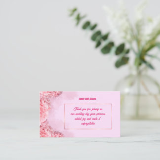 Thank you Card for Wedding Guests