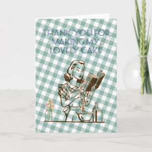 Thank you card for your cake maker