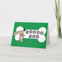Thank You Card from the Dog