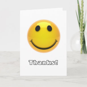 Thank you card - happy, smiling