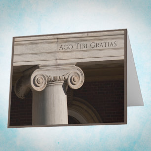 Thank You Card in Latin