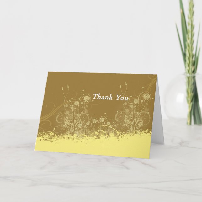 Thank you Card - inside text  can be customised (Front)