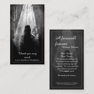 Thank You Card Into the light - goodbye my dear