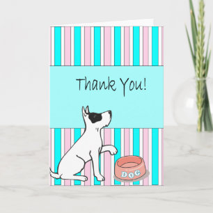 Thank you Card, Jack Russell Cartoon