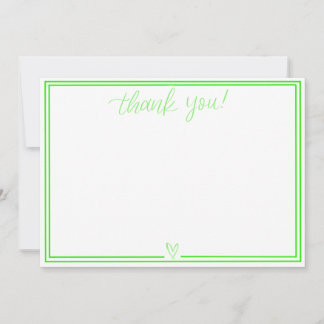 Thank You Card (Lime Green)