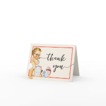 Thank You Card Little Doctor Baby Shower
