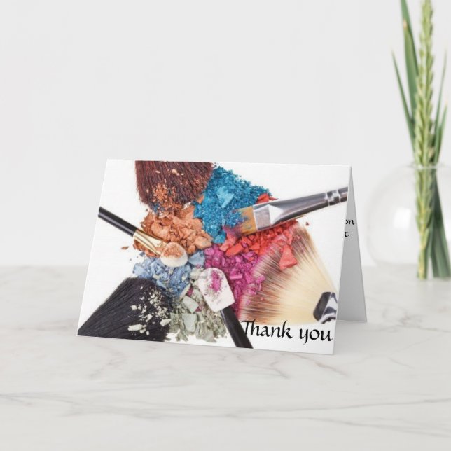 Thank you card - Makeup Artist (Front)