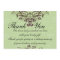 Thank You Card - Mint Green & Chocolate Brown