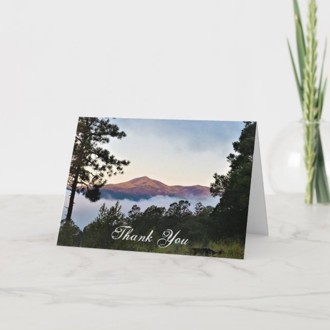 Thank you card mountain landscape (Front)