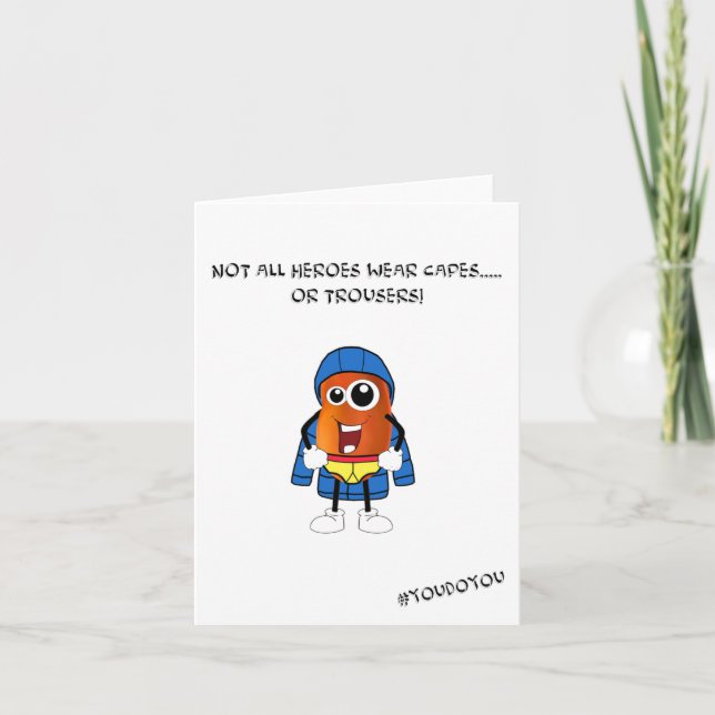 Thank you card - Not all heroes wear capes (Front)