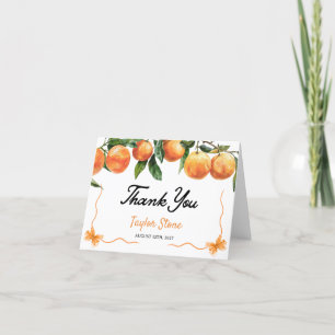 Thank You Card   Orange Thank You Card