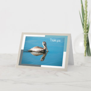 Thank You Card, Pelican with Reflection Card