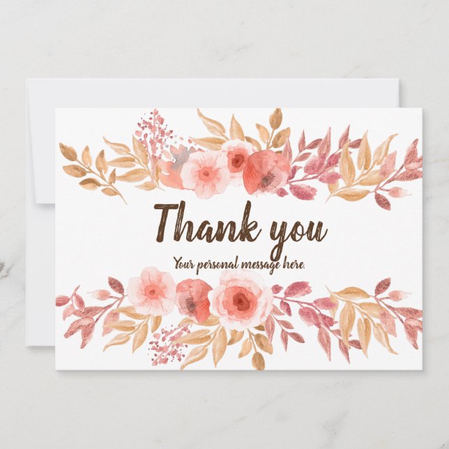 Thank You Card, Personal Thank You Card (Front)
