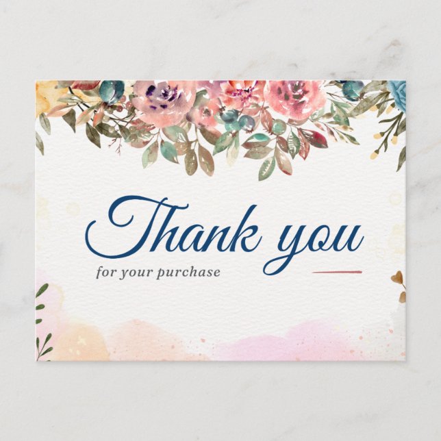 Thank you card post card  (Front)