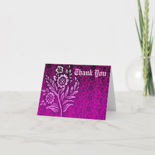 Thank You Card Purple Flower