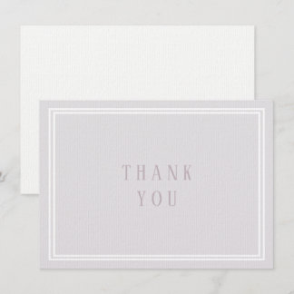 Thank You Card Purple Lavender Traditional