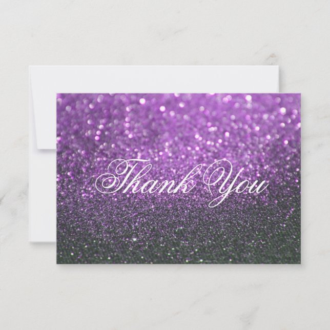 Thank You Card - Purple Lit Nite Fab (Front)