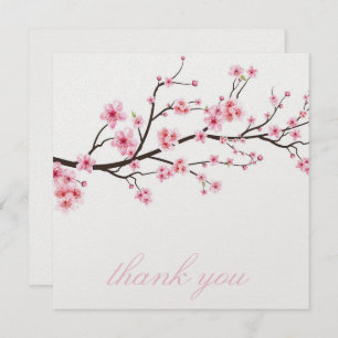 THANK YOU CARD  : SAKURA CHERRY BLOSSOMS
