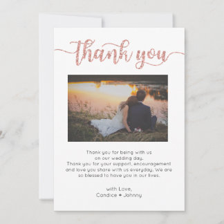 Thank You Card, Script Thank You Card, Photo