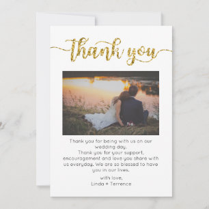 Thank You Card, Script Thank You Card, Photo