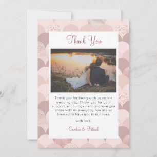 Thank You Card, Script Thank You Card, Photo Card