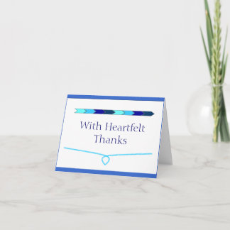 Thank You Card - Shades of Blue