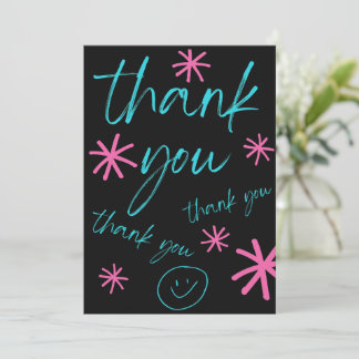 THANK YOU CARD SMILEY FACE