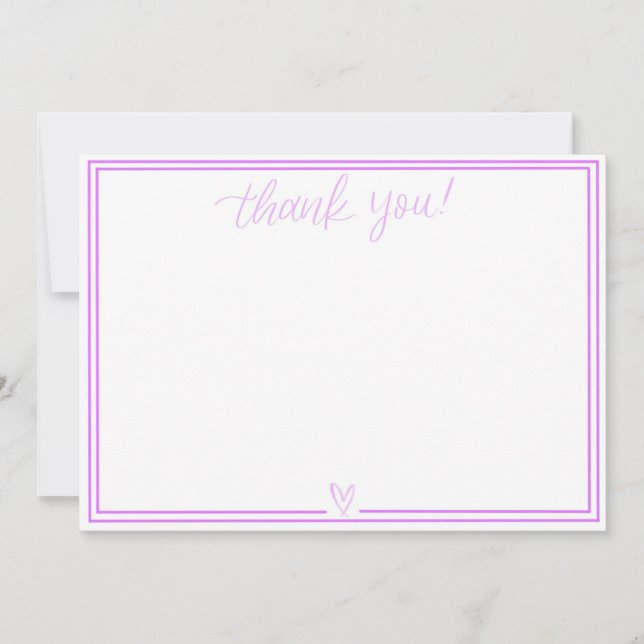 Thank You Card (Soft Pink) (Front)