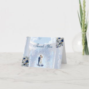 Thank You Card   Something Blue Wedding