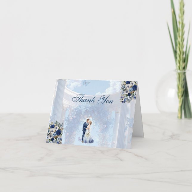 Thank You Card | Something Blue Wedding (Front)