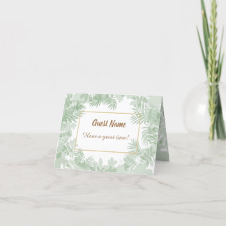 Thank you card& table seating card