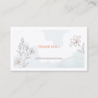 thank you card template design