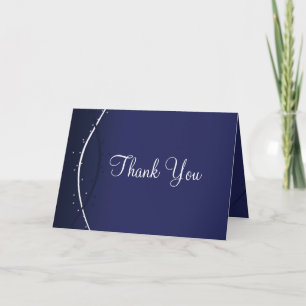 Thank You Card Template **Soft Gradient, Dark Blue