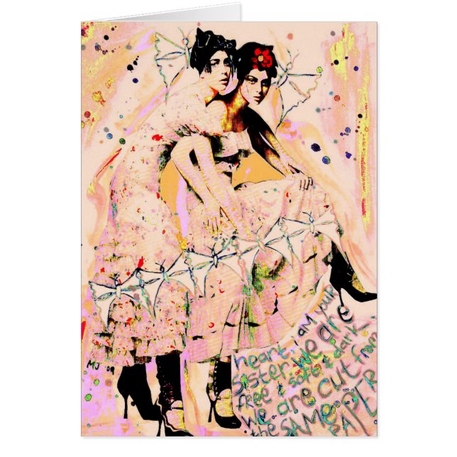 Thank you card "Thank you for being my soul sister (Front)