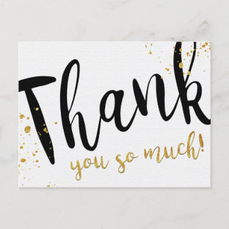 Thank you card *Thank You* in English