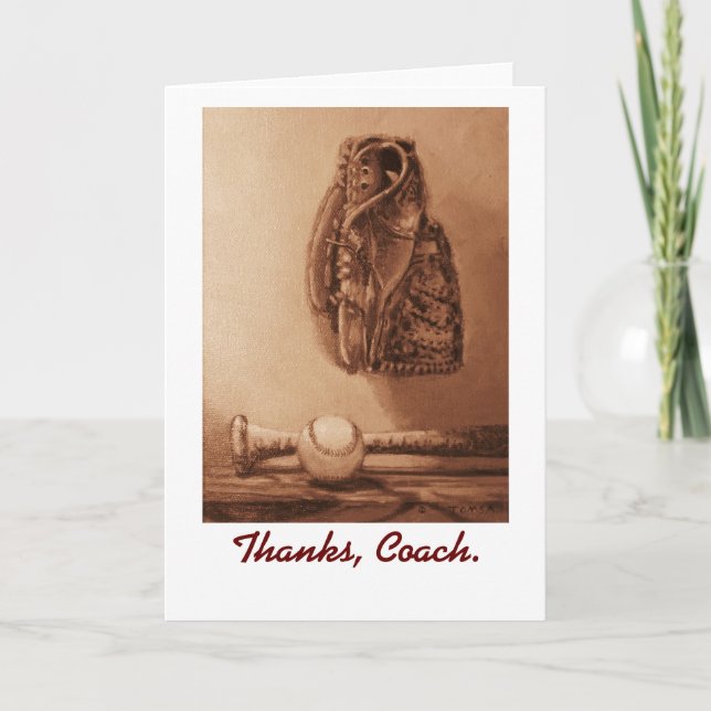 Thank you card to Coach (Front)