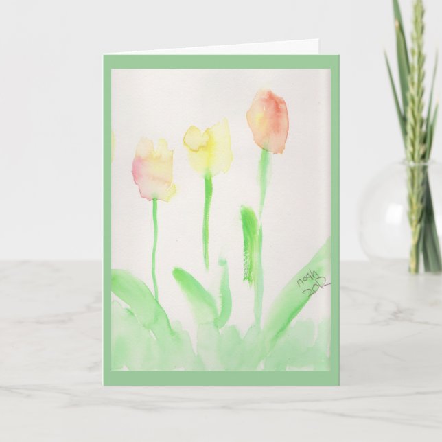 Thank you Card- Tulips (Front)