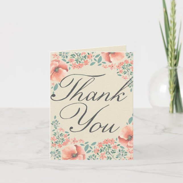 THANK YOU CARD | Vintage Storybook Baby Shower (Front)