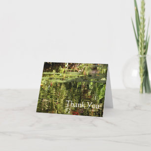 Thank You Card Water Lily Pond